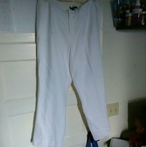 Ralph Lauren linen pants white
